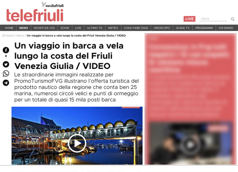 Un viaggio in barca a vela lungo la costa del Friuli Venezia Giulia / VIDEO